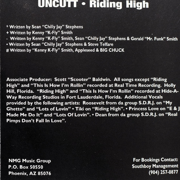 Riding High by Uncutt (CD 1997 South Boy Records) in Jacksonville